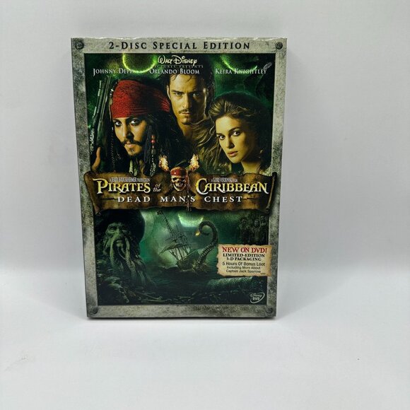 Pirates Of The Caribbean Dead Mans Chest 2 Disc Special Johnny Depp Disney DVD - Picture 2 of 6
